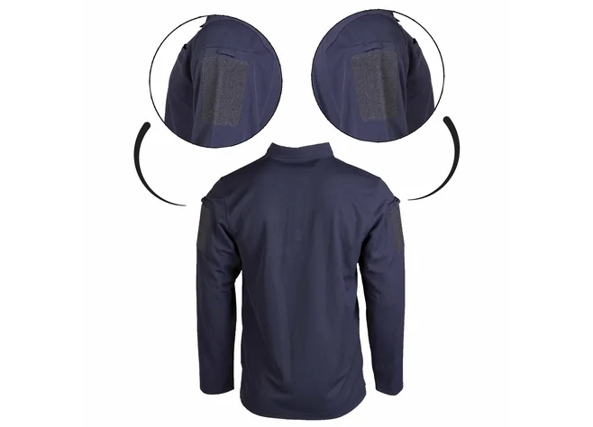 Поло Mil-Tec Tactical Quick Dry Poloshirt 1/1 blue Фото 2